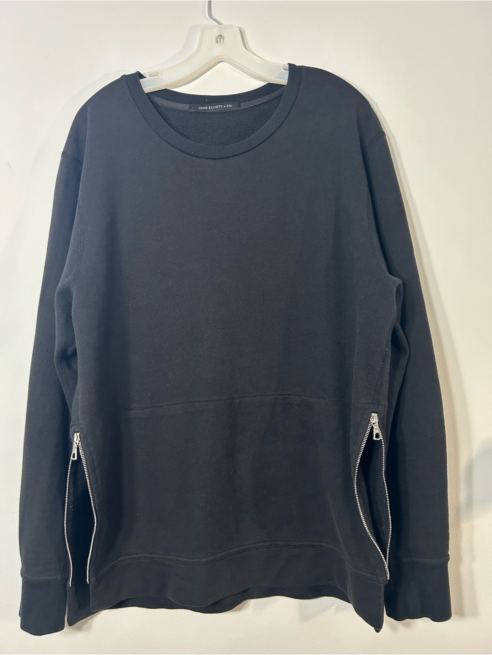 John Elliott Villain Crew Sweatshirt Black